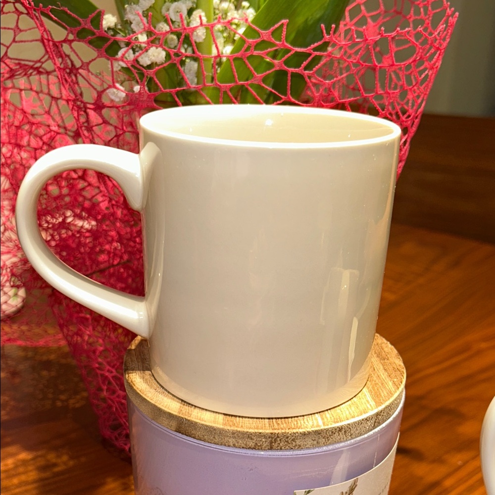 Monogrammed White Mug with Black Lettering - Picture 6 of 10